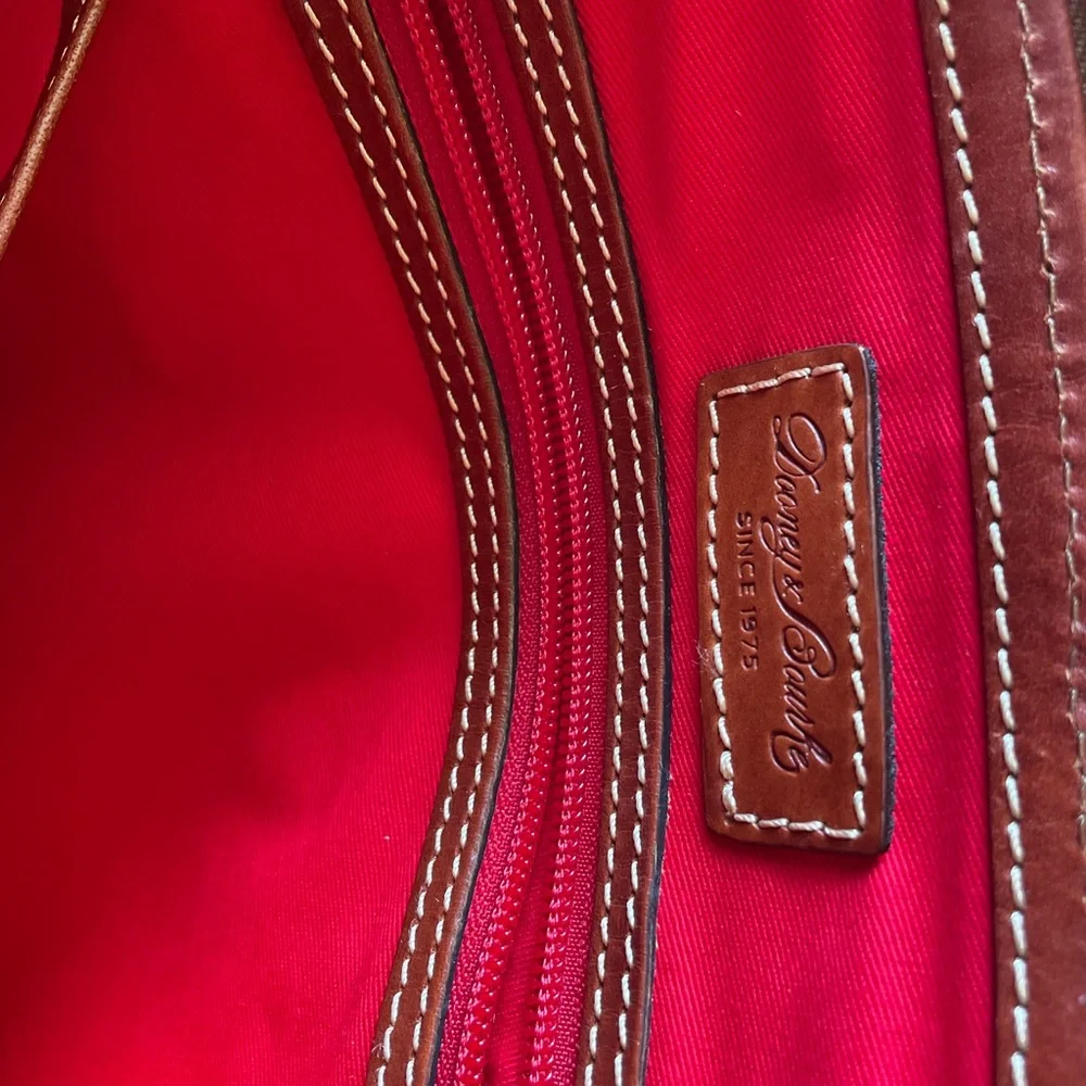 Dooney & Bourke Tan and Brown‎ Zip Zip Satchel